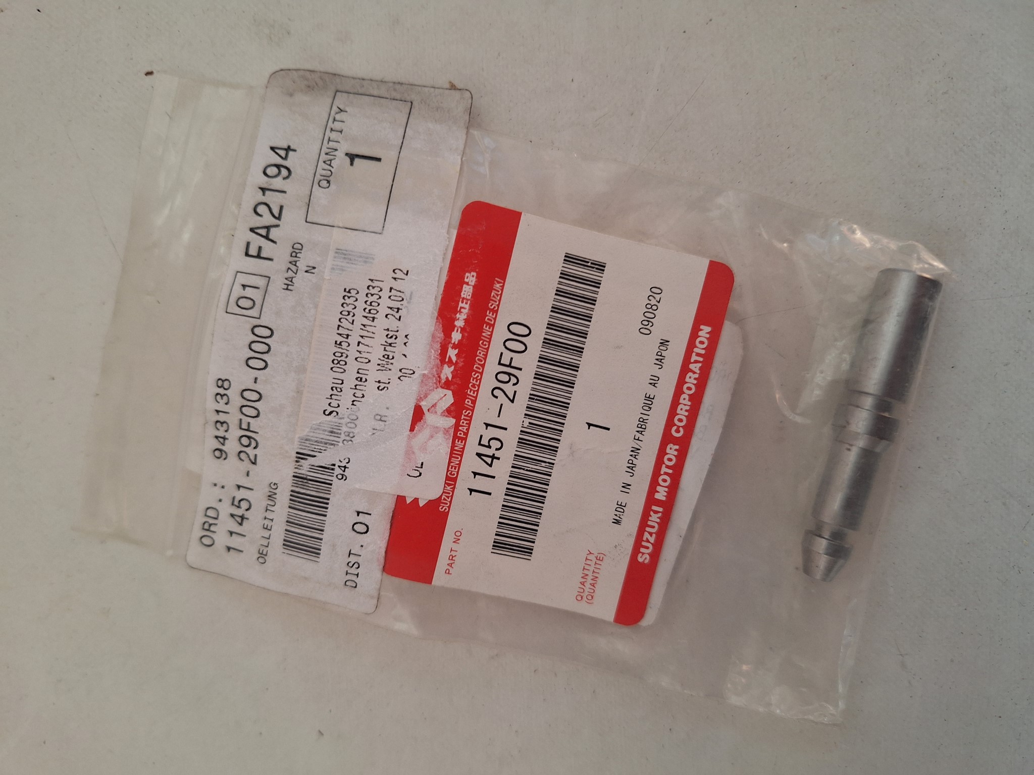 Picture of SUZUKI  OELLEITUNG  11451-29F00